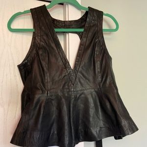 Marissa Webb leather vest / top
